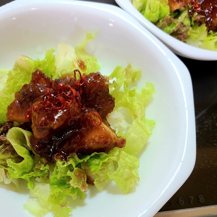 唐揚げ作った週の  甘酢 唐揚げ 丼！！